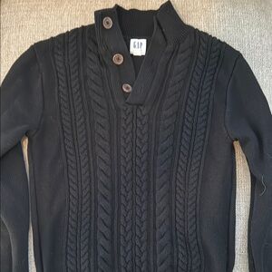 GAP Black Cable Knit Sweater